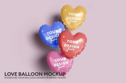 Love Balloon Mockup