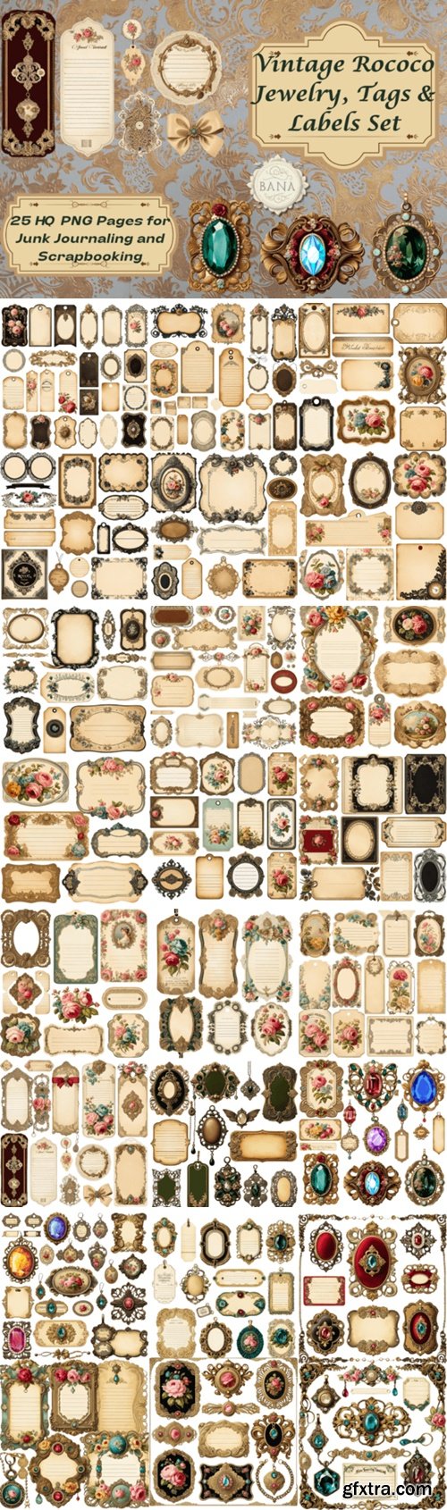 Vintage Rococo Jewelry, Tags & Labels 89803592