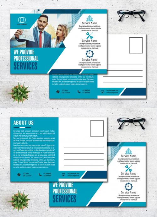 Business Postcard Layout - 398524268