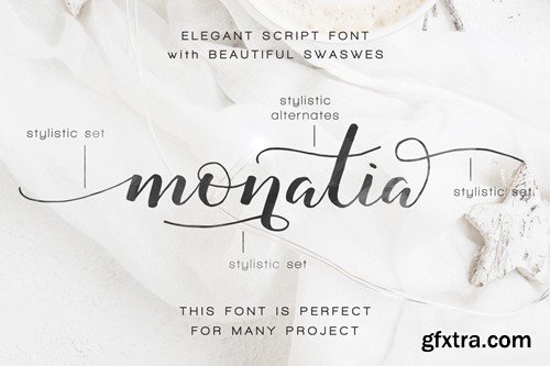 Monatia - Handwritten Elegant Script C9QB3A7