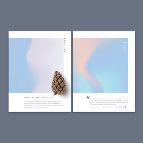 Minimal Holographic Flyer Layout Set - 398583165