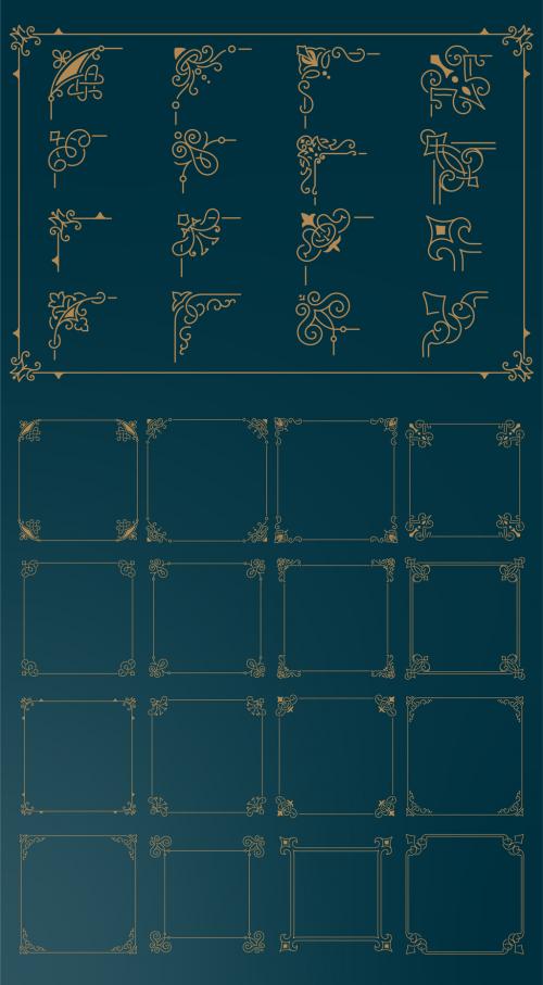 Set of Resizable Decorative Frames - 399321642