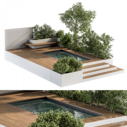 Backyard and Landscape Furniture with Pool 01