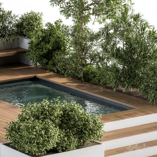 Backyard and Landscape Furniture with Pool 01