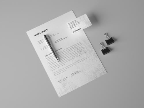 Simple Stationery Branding Mockup - 399345162