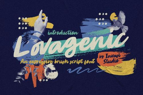 Lovagenic - Organic Brush Font