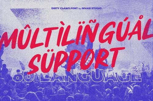 Dirty Claws - Brushy Display Font