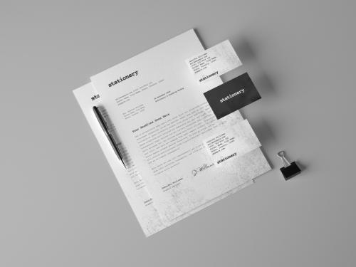 Simple Stationery Branding Mockup - 399346938