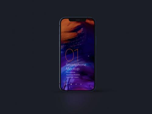 Dark Realistic Smartphone Mockup - 399351722