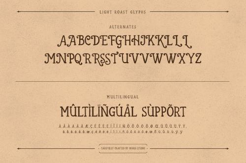 Light Roast - Handdrawn Serif