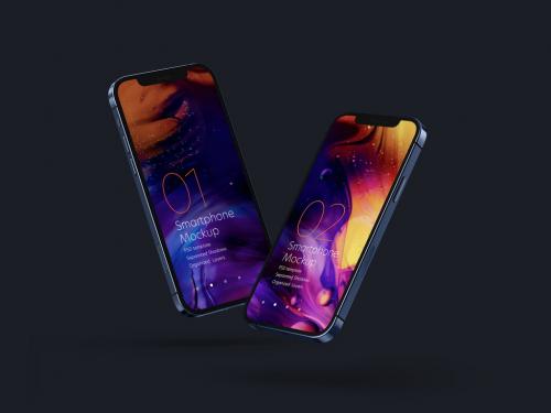 Dark Realistic Smartphone Mockup - 399355006