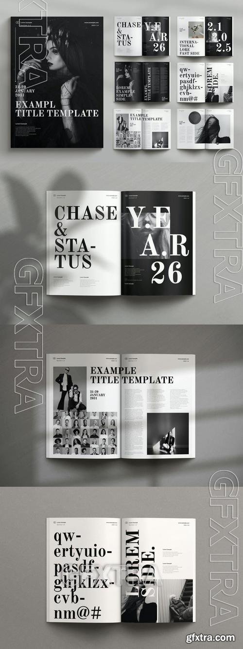 Fashion Magazine Template CZX5HXN