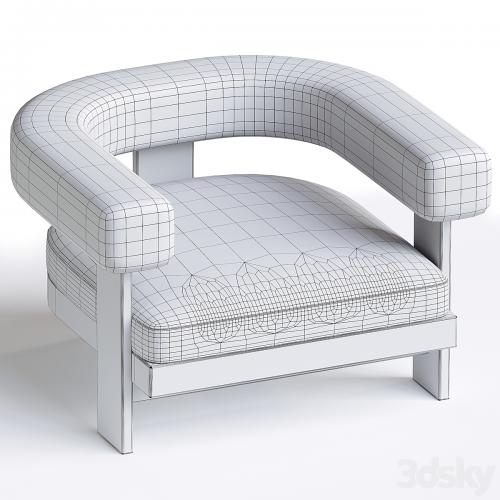 glass arm chair