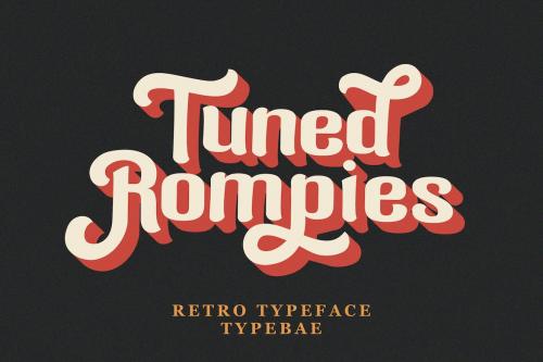 Tuned Rompies Retro Display Font