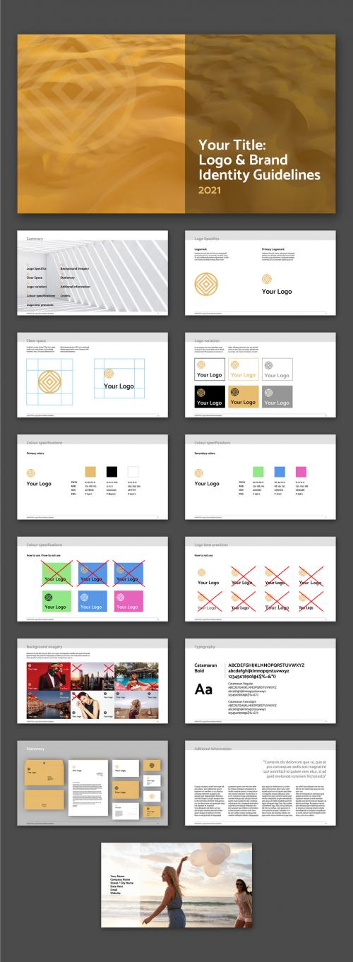 Brand Identity Guidelines Layout - 399637161