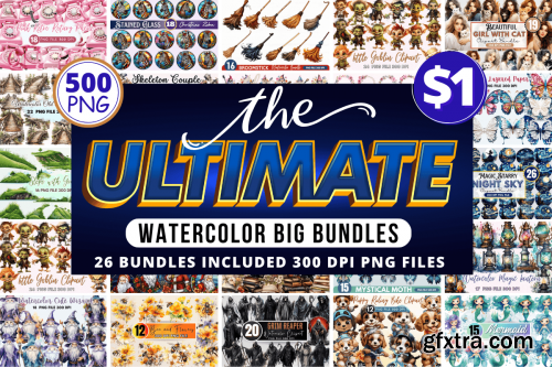 The Mega Ultimate Watercolor Bundle