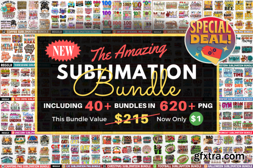 The Amazing PNGs Sublimation Bundle