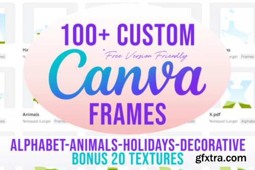 Over 100 + Custom Canva Frames 63081433