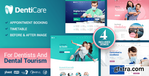 Themeforest - DentiCare - Medical &amp; Dentist WordPress Theme 25957410 v1.3.4 - Nulled