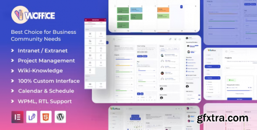 Themeforest - Woffice - Intranet, Extranet &amp; Project Management WordPress Theme 11671924 v5.3.6 - Nulled