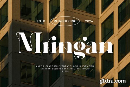 Mringan Elegant Ligature Serif Font Typeface MNKVTV5