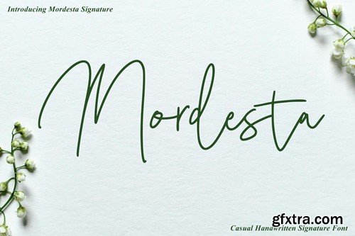 Mordesta - Casual Handwritten MY6D5SP