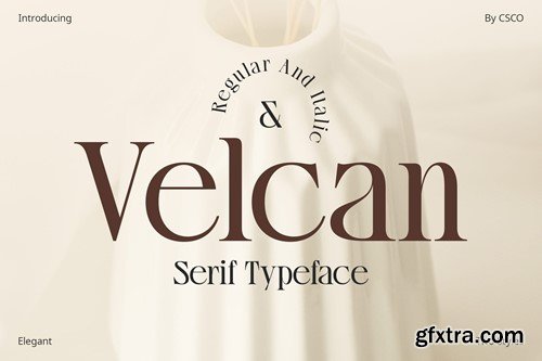 Velcan – Serif Typeface LEJM3HP