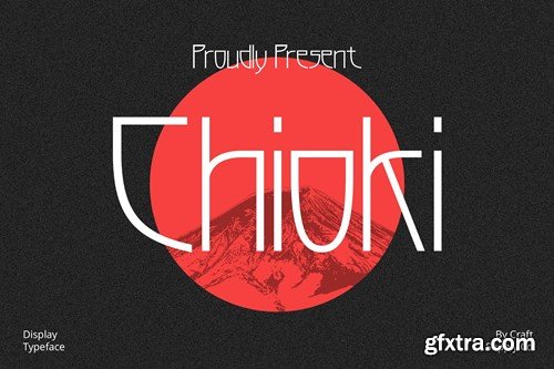 Chioki – Display Typeface 7THS2H9