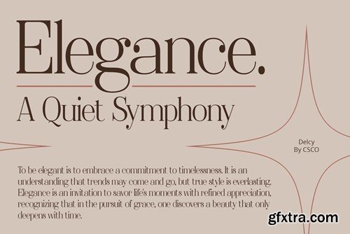 Delcy – Elegant Serif BEQ4XZ2