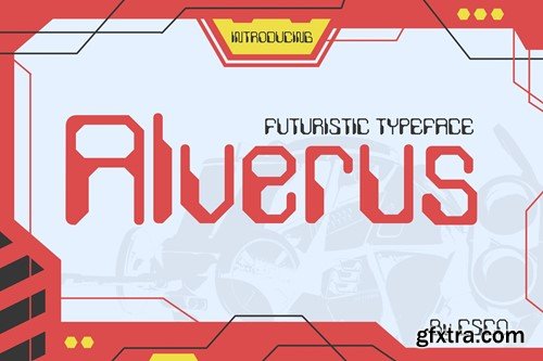 Alverus – Futuristic Typeface LPFCZT5