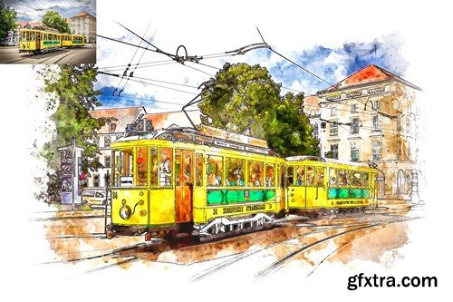 Realistic Urban Sketcher Photoshop Action 6DHGXDK