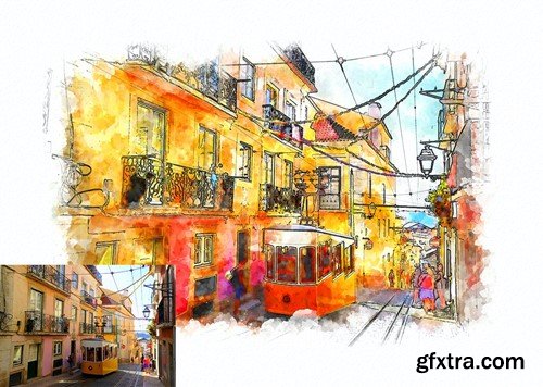 Realistic Urban Sketcher Photoshop Action 6DHGXDK