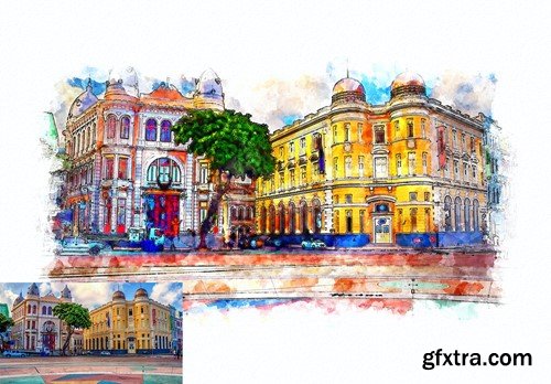 Realistic Urban Sketcher Photoshop Action 6DHGXDK