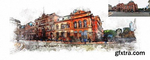 Realistic Urban Sketcher Photoshop Action 6DHGXDK