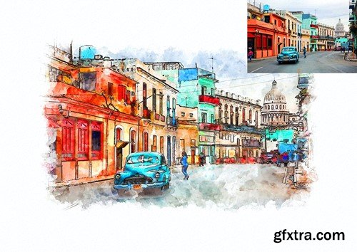 Realistic Urban Sketcher Photoshop Action 6DHGXDK