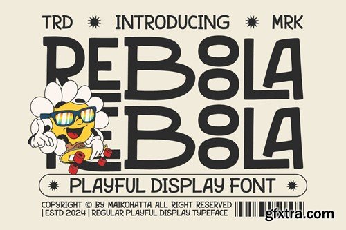 Reboola - Playful Display Font 3JS6L7C