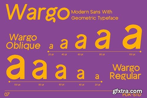 Wargo - Modern Geometric Font EAK52GE