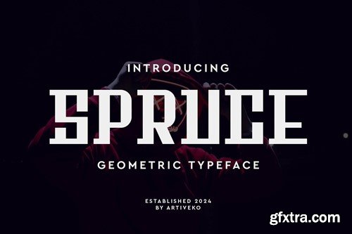 Spruce Geometric Font H8P28XK