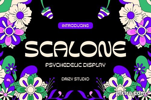 Scalone - Psychedelic Display Font RESBQZU