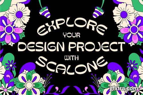 Scalone - Psychedelic Display Font RESBQZU