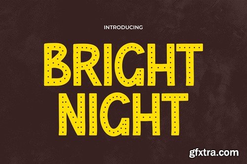 Bright Night - A Retro Disco Vintage Font GCDX4ZQ