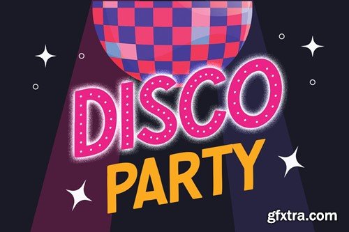 Bright Night - A Retro Disco Vintage Font GCDX4ZQ