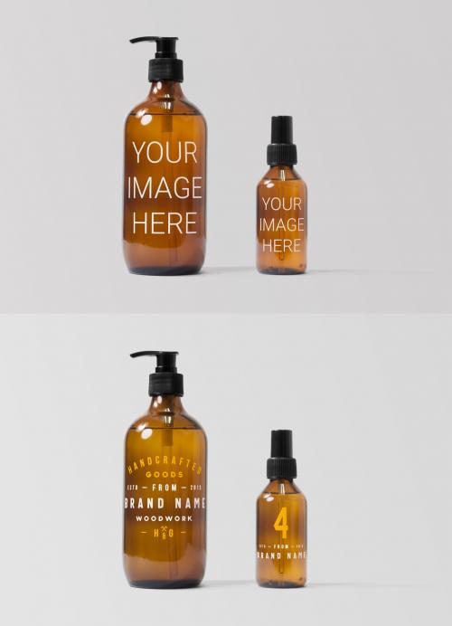 Cosmetic Bottle Mockups - 400836229