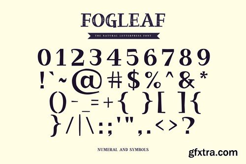 Fogleaf - The Natural Letterpress Font SDEBGEC