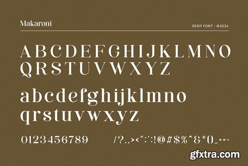 Makaroni - Classy & Stylish Serif WLS45S7