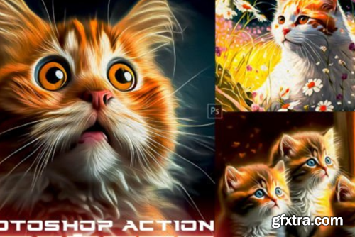 Painted Cartoon Photoshop Action