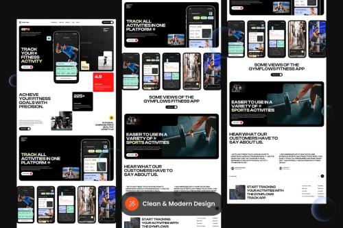 Gymflows - Fitness Tracking Landing Page
