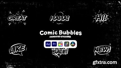 Videohive Comic Bubbles Animated Stickers 50571560