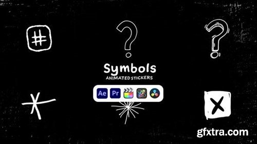 Videohive Symbols Animated Stickers 50571416