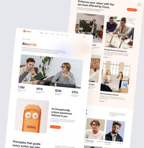 Coca - About Landing Page